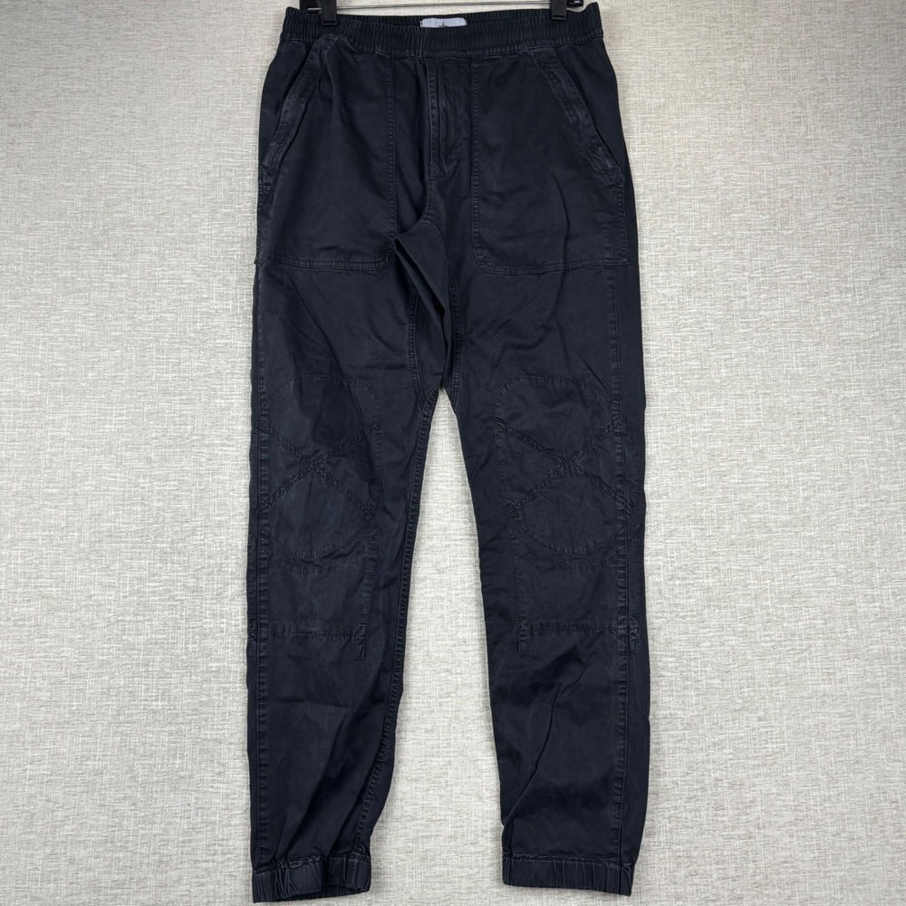 Stone Island Mens Black Cargo Jogger Pants Compass Logo Made in Italy M 30x29